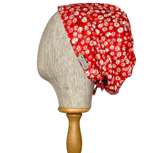 KÜÇÜK PAPATYA DESEN KIRMIZI CERRAHİ BÜYÜK KLASİK BONE