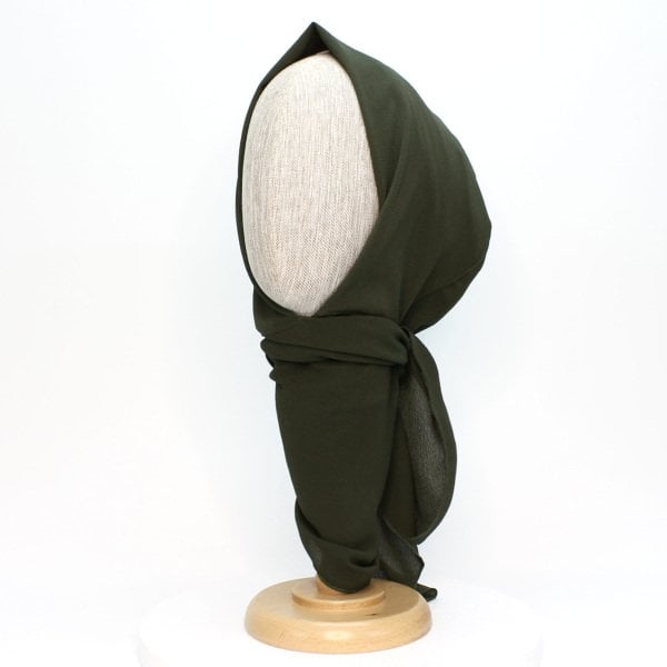 KREP CERRAHİ TESETTÜR BONE ZEYTİN YEŞİLİ