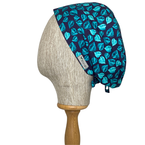 MAVİ YAPRAK DESEN CERRAHİ BÜYÜK KLASİK BONE