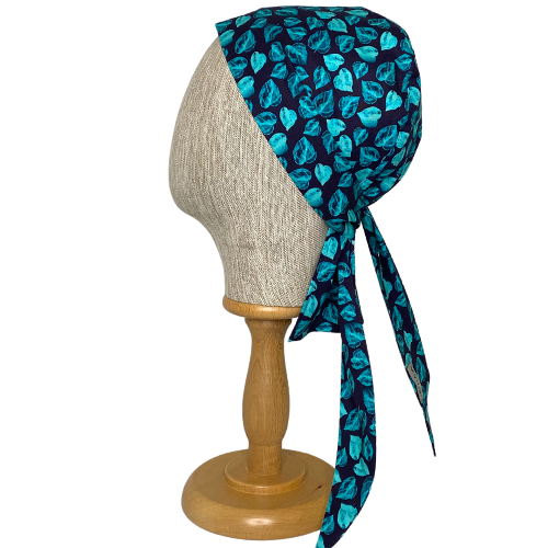 MAVİ YAPRAK DESEN CERRAHİ ENSE BONE
