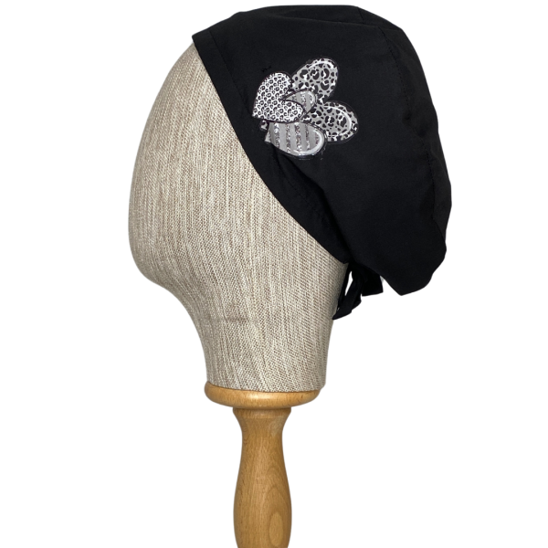 SİYAH KALP LEOPAR CERRAHİ KLASİK BONE