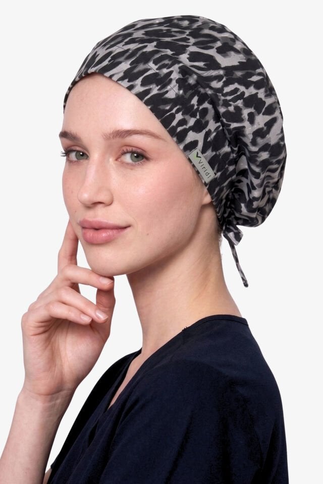 SİYAH LEOPAR DESEN CERRAHİ BÜYÜK KLASİK BONE