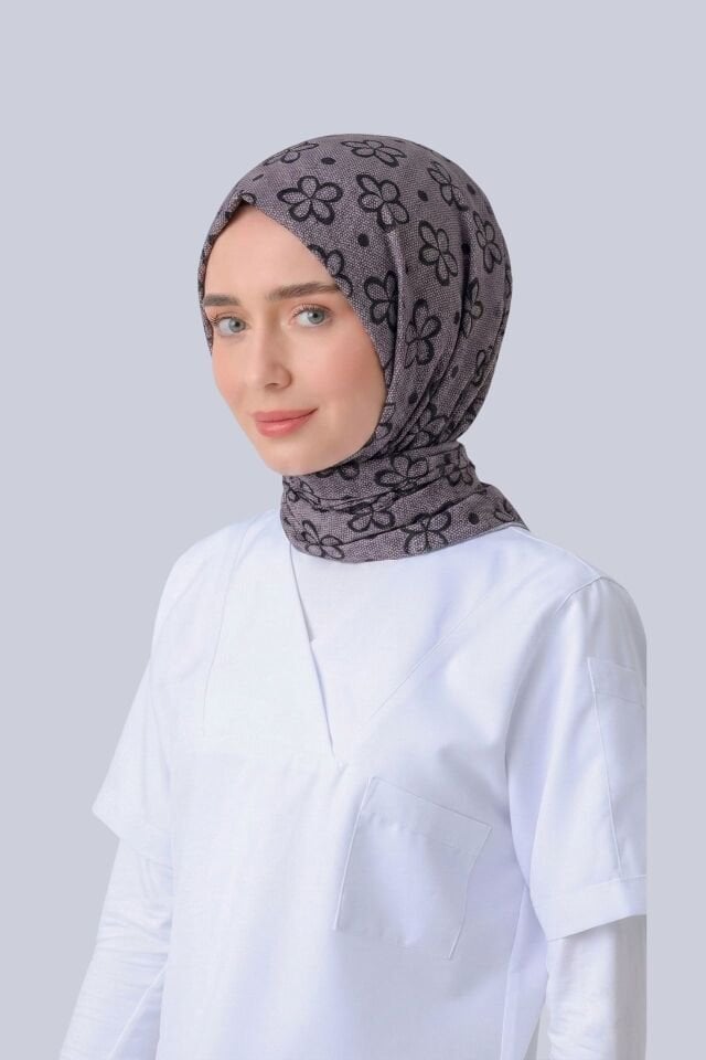 ÇİÇEK DESEN CERRAHİ TESETTÜR BONE SOFT MÜRDÜM