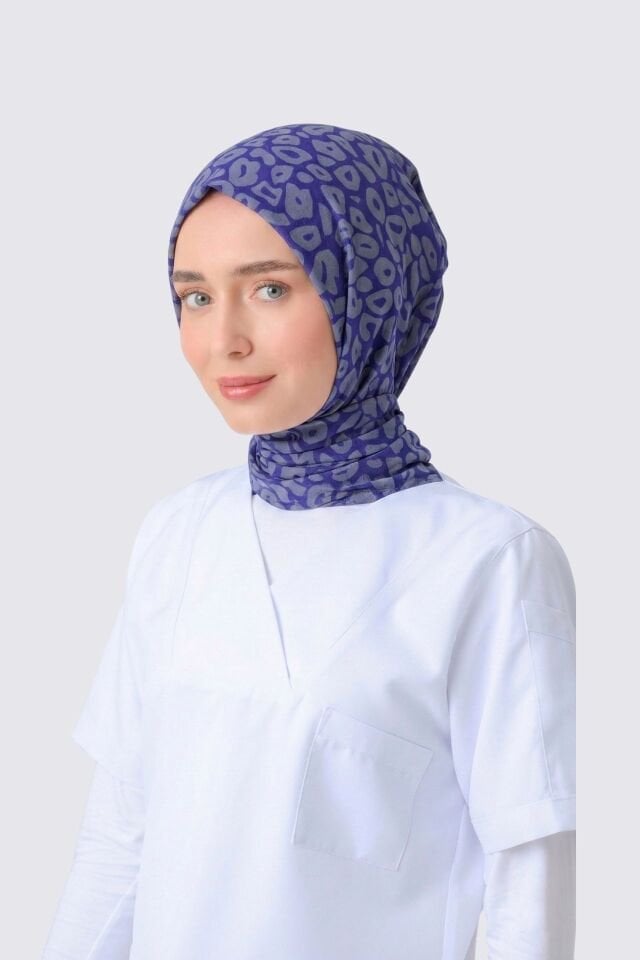 LEOPAR DESEN CERRAHİ TESETTÜR BONE MOR