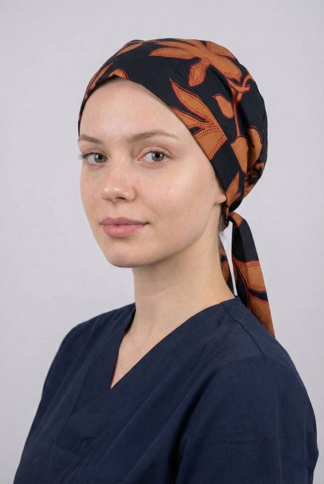 TURUNCU SİYAH DESEN CERRAHİ ENSE BONE