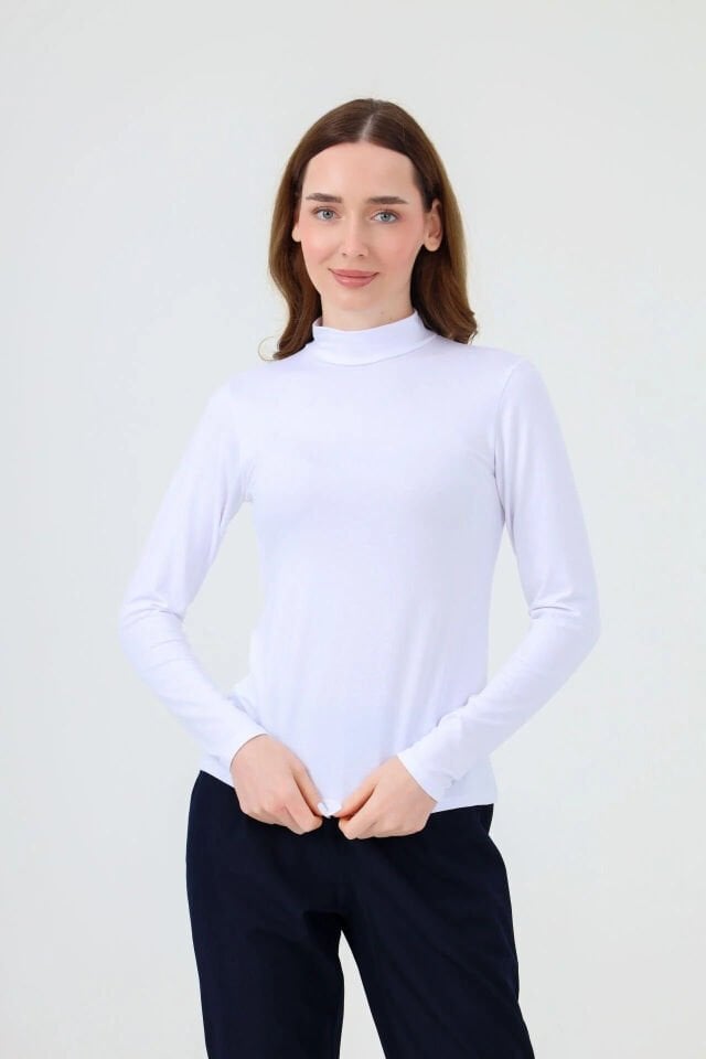 BALIKÇI YAKA BODY BEYAZ